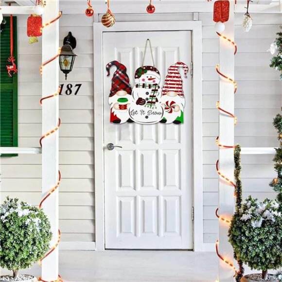 Reversible Fall Thanksgiving Decor/Christmas Decorations for Home Indoor - Picture 6 of 8